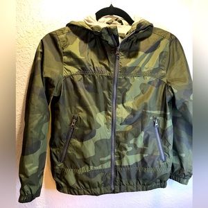 GAP lightweight zip up Camo jacket.